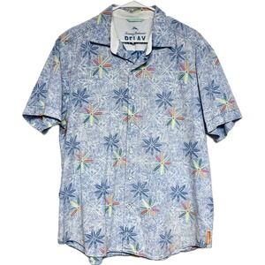 Tommy Bahama Relax Hawaiian‎ Large Shirt Floral Multi Color Floral Button Down